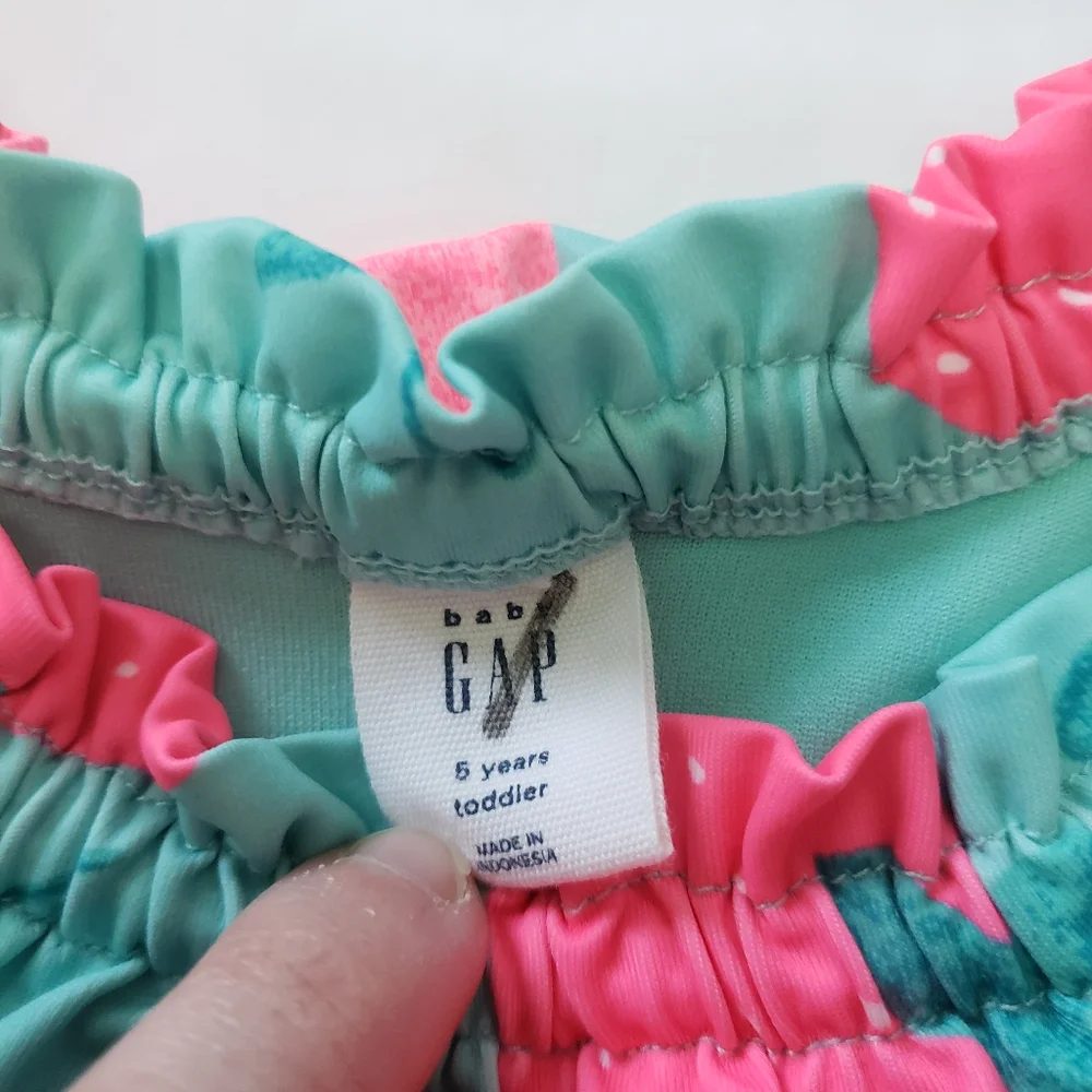 Baby Gap Strawberry Ruffle Swimsuit Top